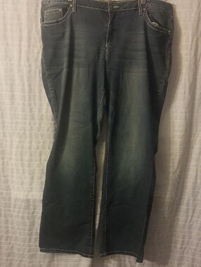 Earl Jeans Women's Bootcut Jeans in Faded Dark Blue